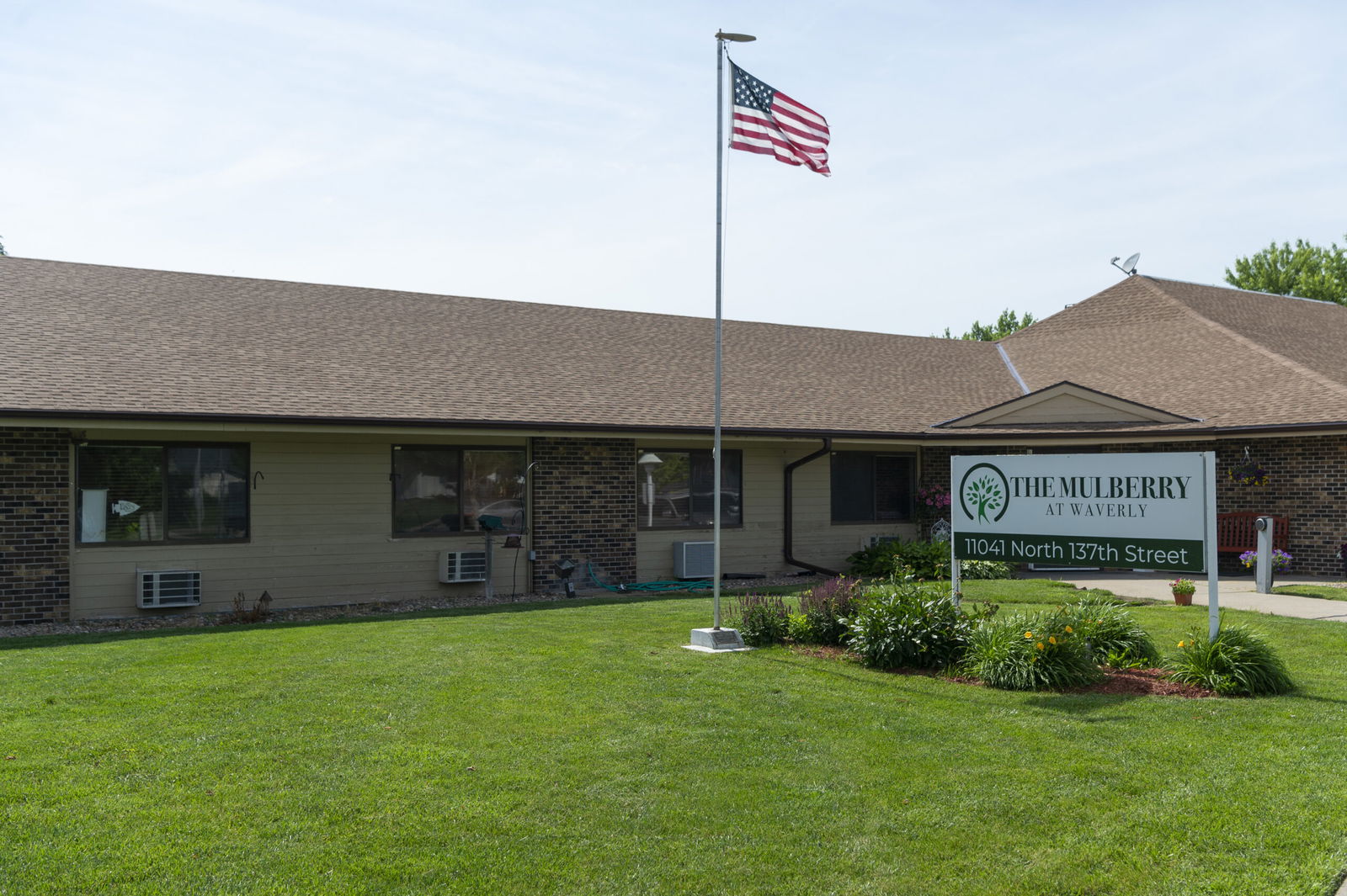 An exterior view of The Mulberry at Waverly nursing home is seen
