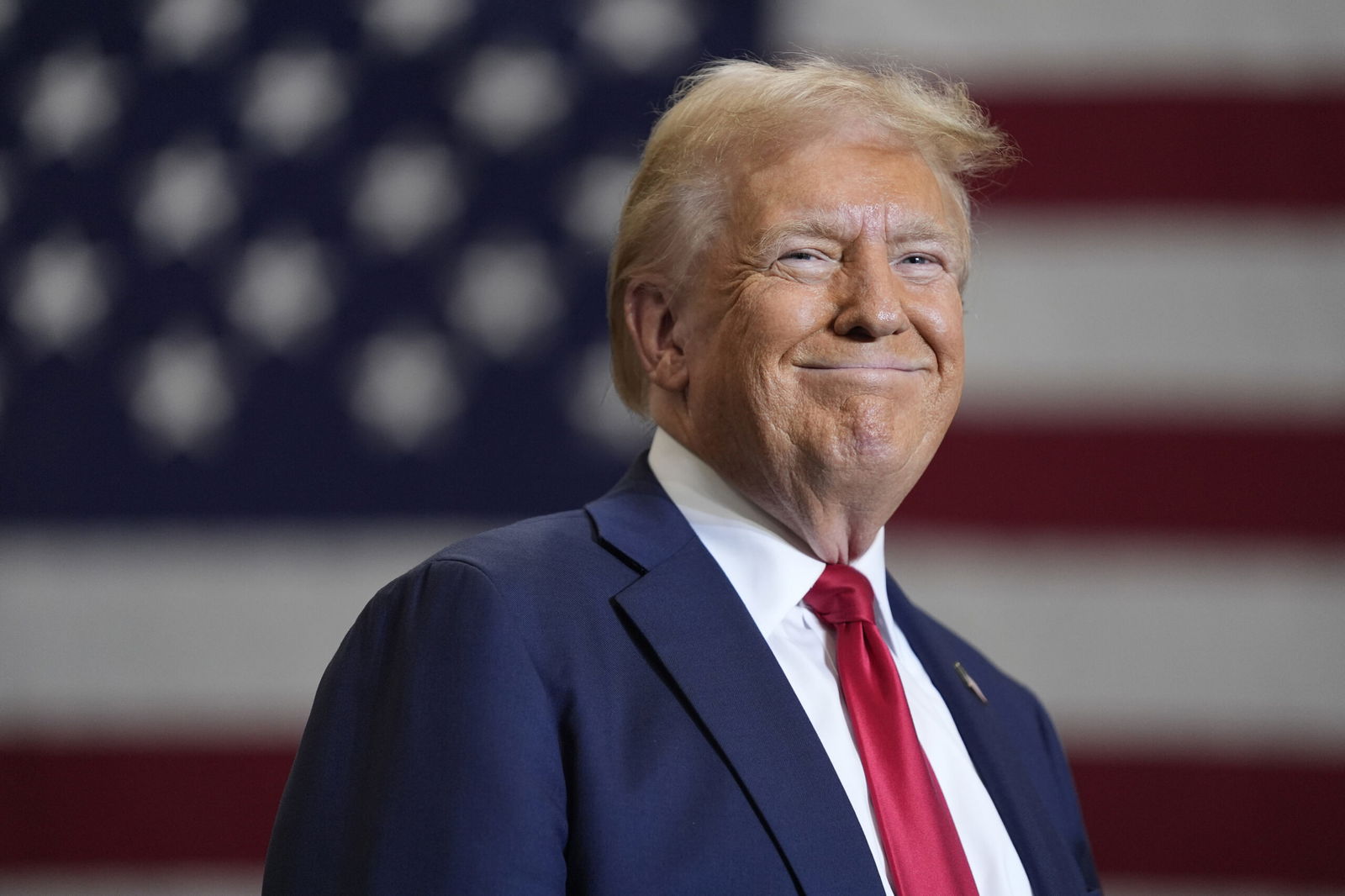 Then-Republican presidential nominee former President Donald Trump speaks during a campaign event on Sept. 25 in Mint Hill