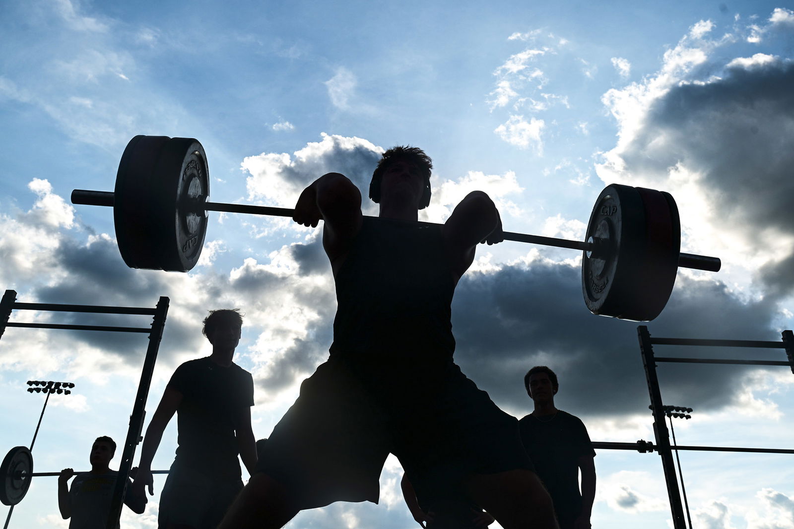 Brock Kehler lifts on Aug. 1 at University High in Morgantown
