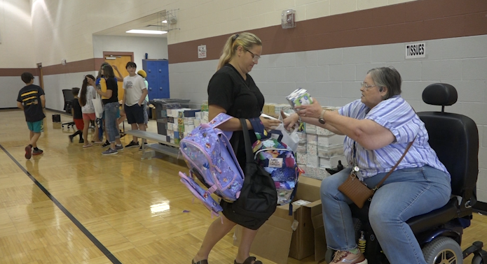 Salvation Army hosts its annual back-to-school giveaway to relieve parents of school supply costs.