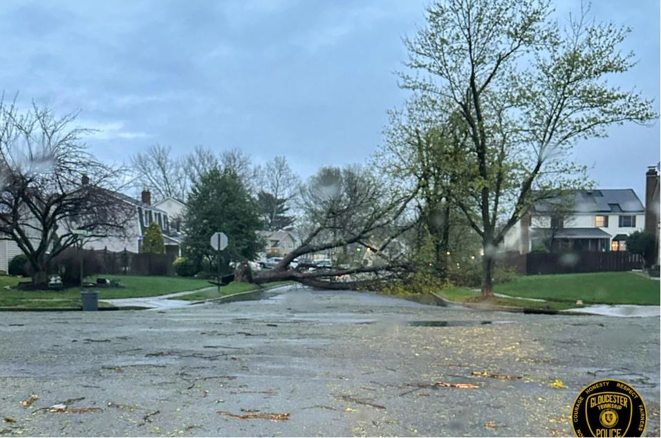 <i>Gloucester Township police/KYW via CNN Newsource</i><br/>Fast-moving thunderstorms packing heavy rain