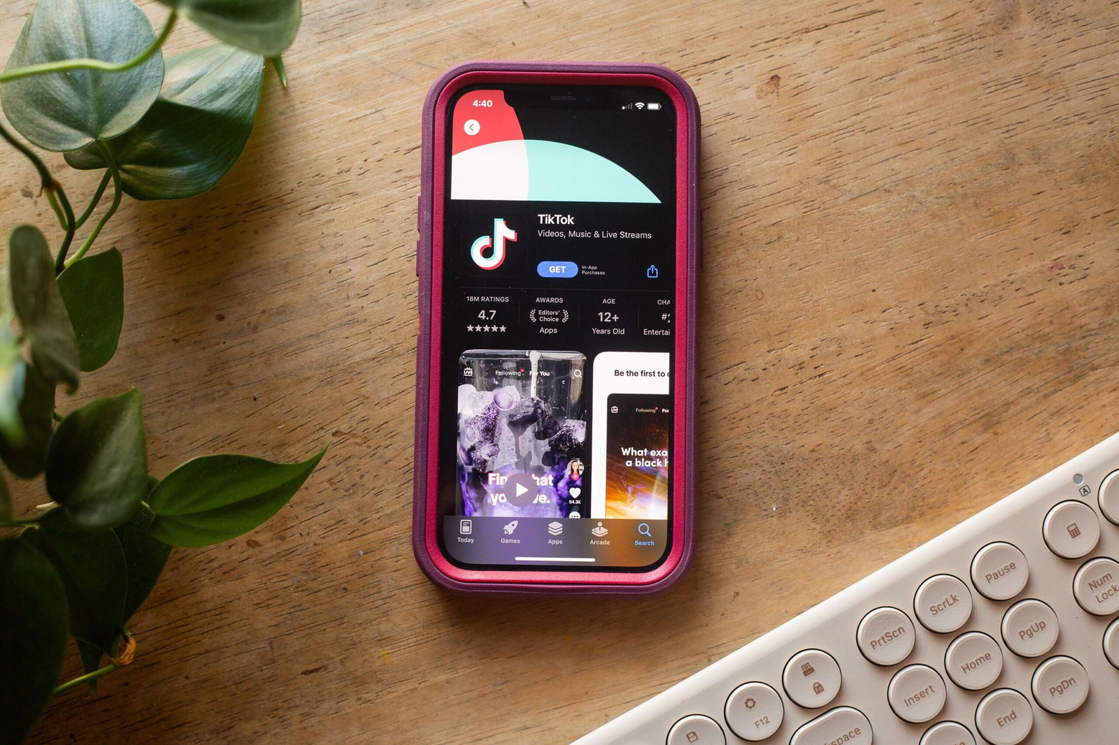 <i>Brook Joyner/CNN via CNN Newsource</i><br/>TikTok is seen in the app store of an iPhone on January 8.