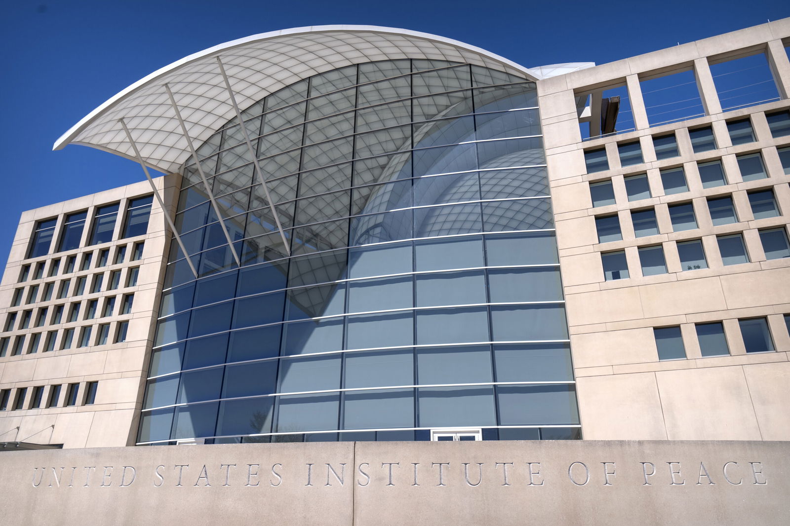 FILE - The headquarters of the United States Institute of Peace is seen