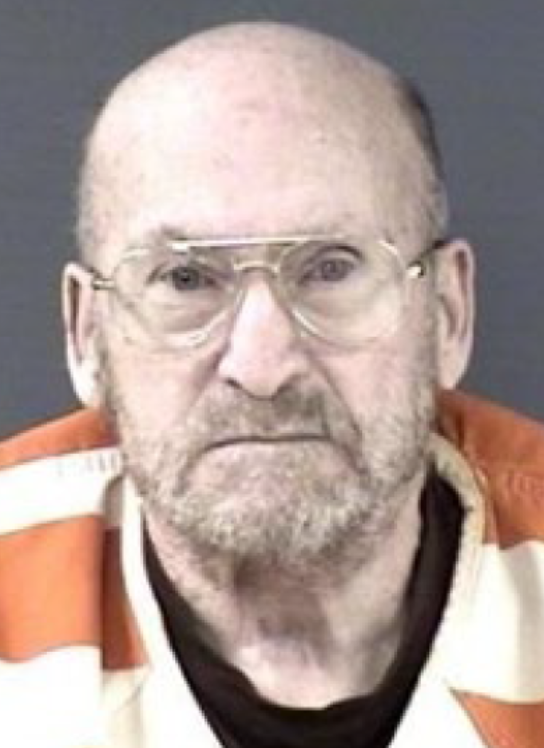 <i>KCNC/Weld County District Attorney's Office via CNN Newsource</i><br/>Mark Switzer following his arrest in 2023.