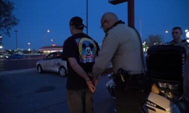 Las Vegas Metropolitan Police Department conducting a DUI arrest.