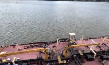 An explosion Saturday morning aboard a sewage boat docked on New York City's Hudson River killed one city worker and injured two others