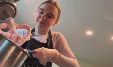 Nikki Ladd bakes at her home in South Jersey.