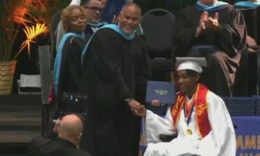 Just five weeks after being paralyzed in a shooting outside his home