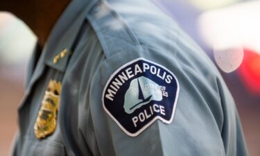 In this June 2020 photo shows a Minneapolis Police officer in uniform in Minneapolis