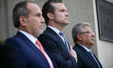 Secretary of Defense Pete Hegseth at the Pentagon in Washington