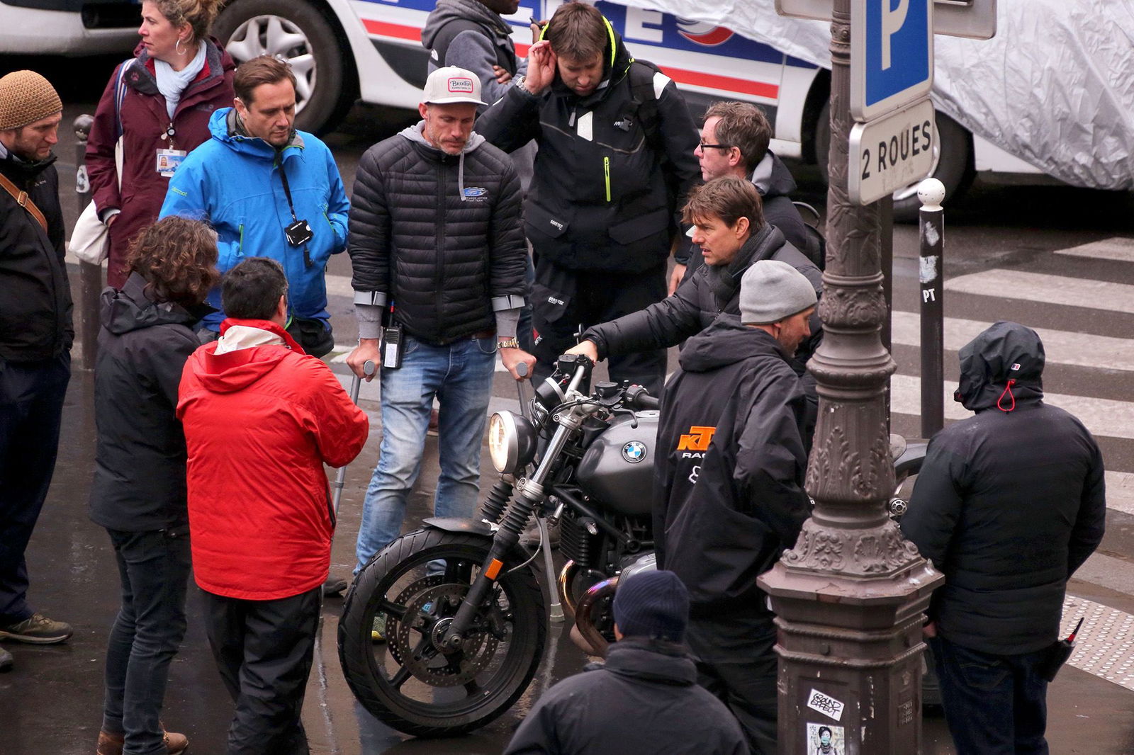 <i>AFP/Getty Images via CNN Newsource</i><br/>Tom Cruise pictured on a motorcycle while filming “Mission: Impossible — Fallout” in Paris in May 2017.