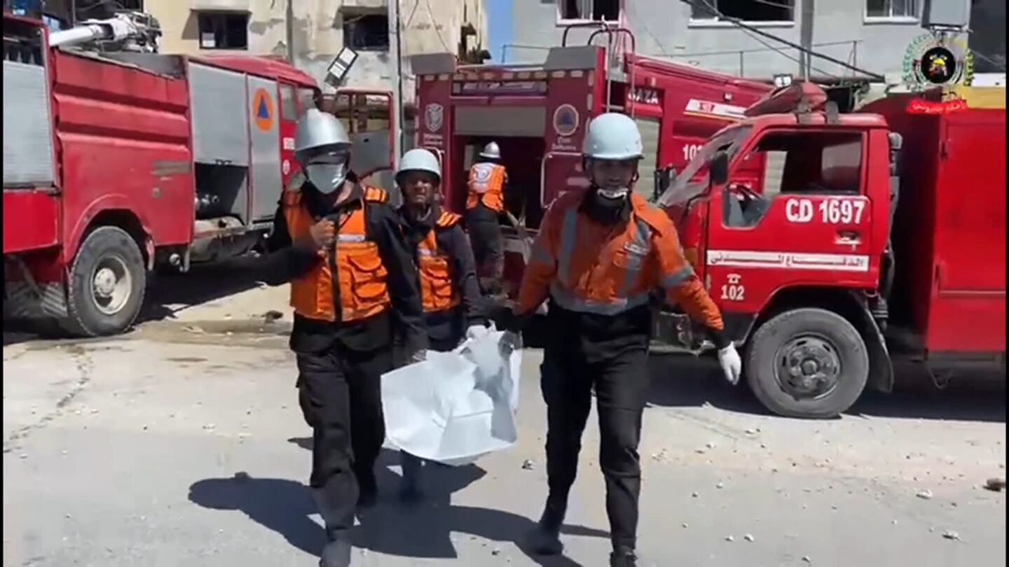 <i>Gaza Civil Defense via CNN Newsource</i><br/>The home of two Gazan doctors was bombed on Friday