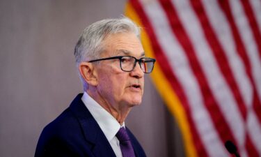 Federal Reserve Chair Jerome Powell speaks at the Thomas Laubach Research Conference held by the Federal Reserve Board of Governors on May 15 in Washington