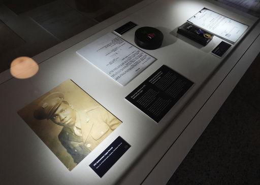 Artifacts are displayed inside the Buffalo Soldiers National Museum on Friday