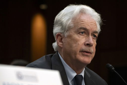 FILE - Former CIA director William Burns speaks during a hearing