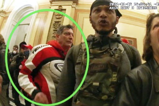 This image from the Department of Justice statement of facts to support an arrest warrant for David Walls-Kaufman
