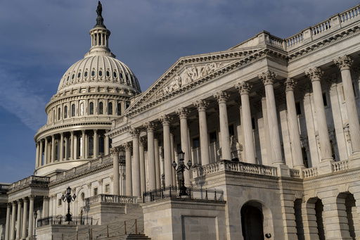 The Senate side of the Capitol is seen in Washington