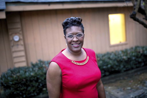 FILE - Keisha Waites poses for a photo in Atlanta on Oct. 10