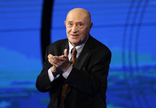 FILE -- Italian sculptor Arnaldo Pomodoro attends the Italian State RAI TV program