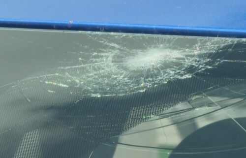 Matias’s car was one that sustained thousands of dollars worth of damage in the evening’s wind and weather event. She had only had the vehicle since March.