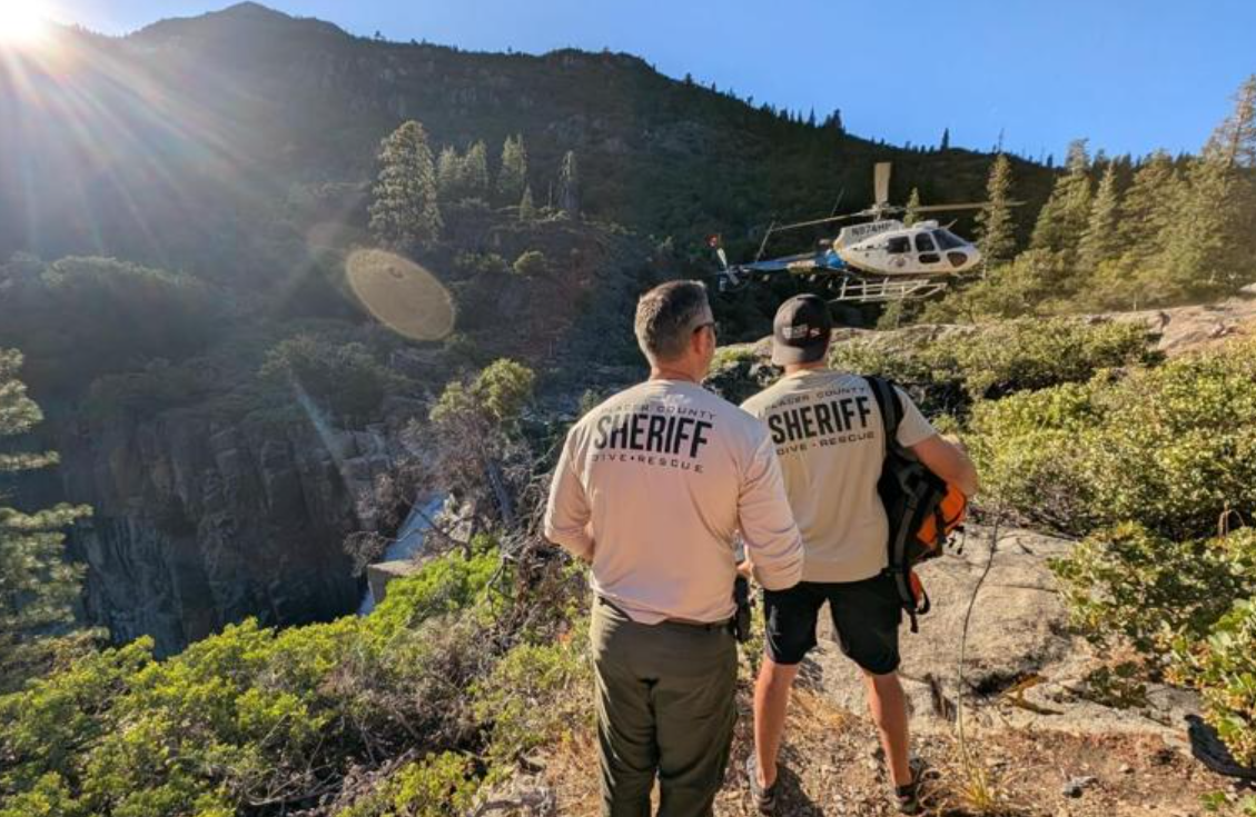 <i>KCRA via CNN Newsource</i><br/>The search for three men who jumped into the Rattlesnake Falls and did not resurface will be limited on June 20 due to windy conditions