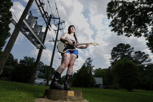 Karly Hartzman of the band Wednesday poses for a portrait on Wednesday