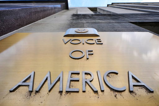 FILE - The Voice of America building is pictured in Washington