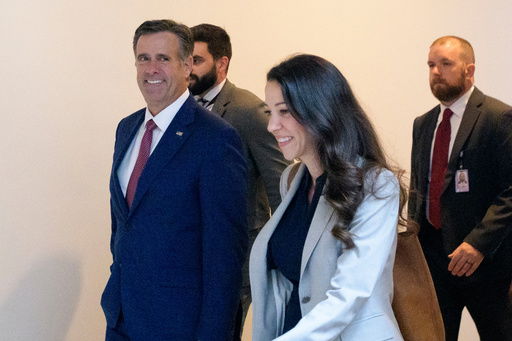 CIA Director John Ratcliffe departs a classified briefing for senators at the Capitol on Capitol Hill