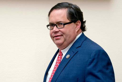 FILE - Rep. Blake Farenthold arrives for a House Committee on the Judiciary oversight hearing on Capitol Hill in Washington on Dec. 13