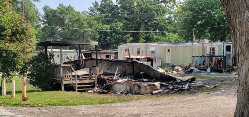 No injuries reported in mobile home structure fire Friday morning