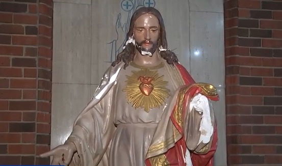 <i>WABC via CNN Newsource</i><br/>A Mineola man was arrested for allegedly causing thousands of dollars in damage at a local church.