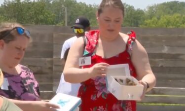 Dozens of people met in Newton on June 22 afternoon to honor their loved ones who have passed this last year and who went through hospice care.