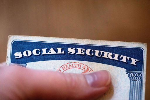 FILE - A Social Security card is displayed on Oct. 12