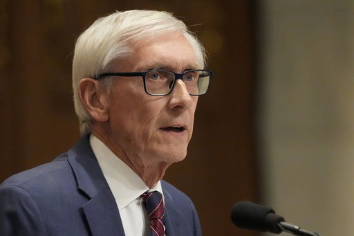 FILE - Wisconsin Gov. Tony Evers gives the annual State of the State address
