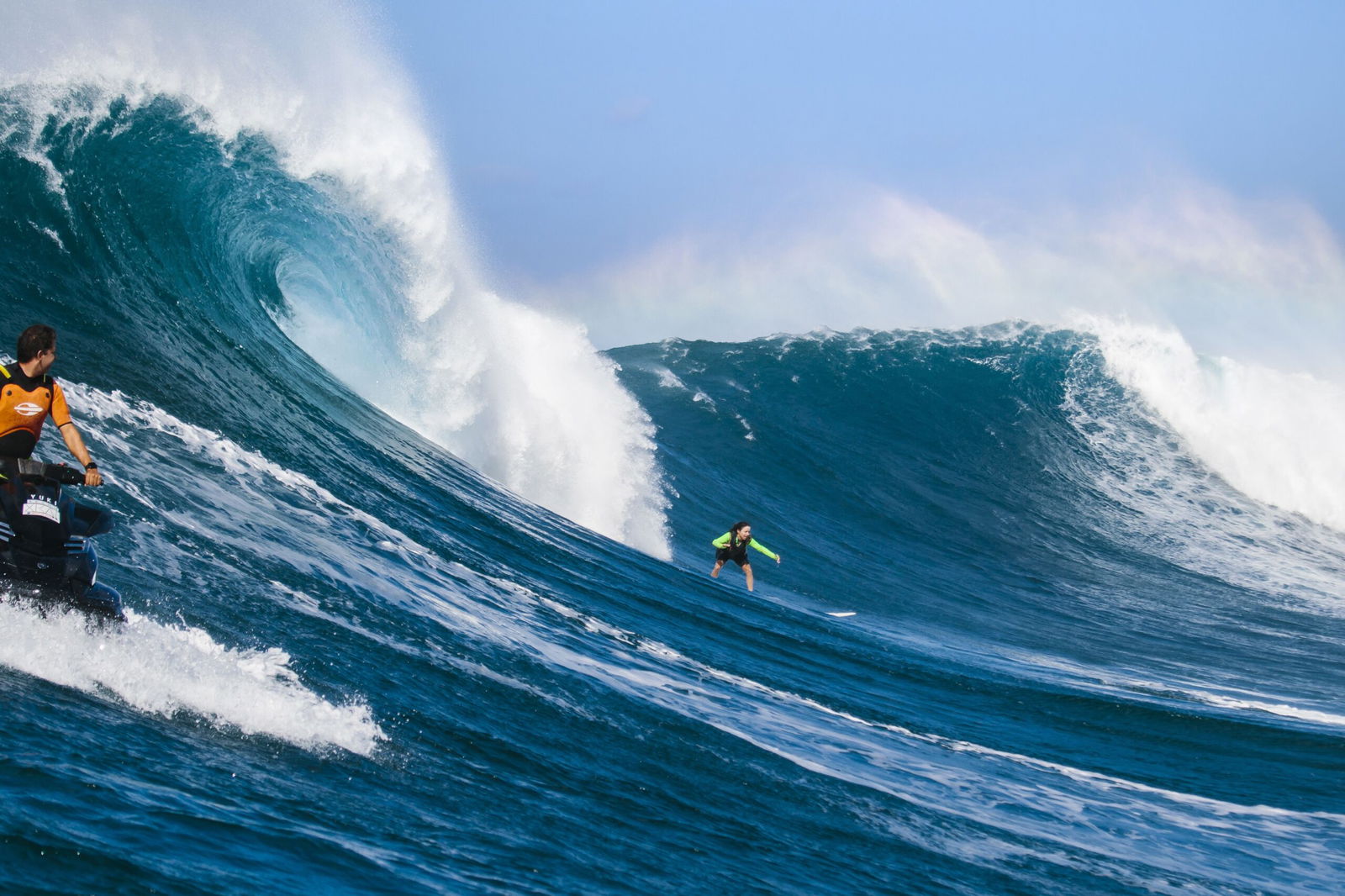 <i>Christa Funk/Red Bull Content Pool/AP via CNN Newsource</i><br/>Ralda surfs at Red Bull Magnitude at Jaws in Maui in January 2022.