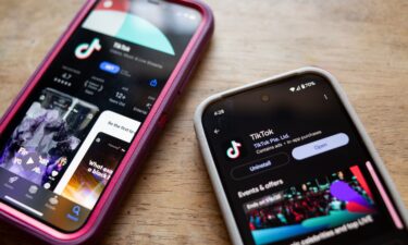 TikTok is seen in the app stores of an iPhone and Google Pixel on January 8.  President Donald Trump set to delay enforcement of the sale-or-ban law by another 90 days.