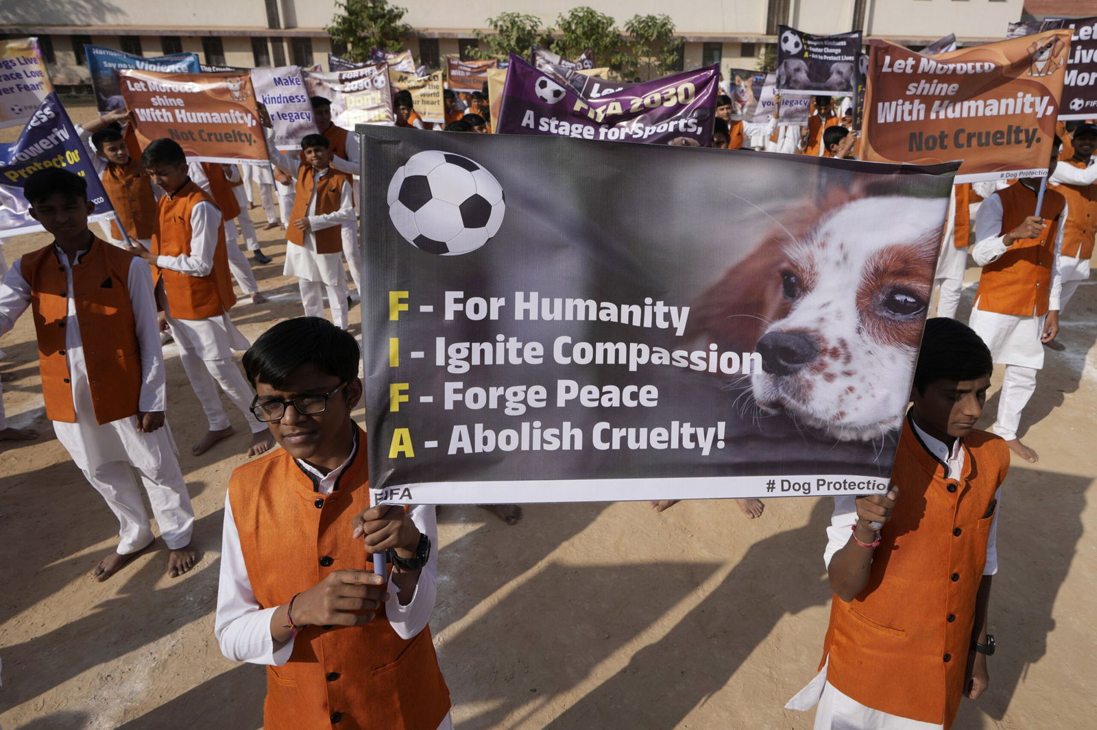 <i>Ajit Solanki/AP via CNN Newsource</i><br/>Students in Ahmedabad