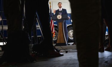 Vice President JD Vance speaks to the press following a tour of the multiagency Federal Joint Operations Center at the Wilshire Federal Building on June 20 in Los Angeles