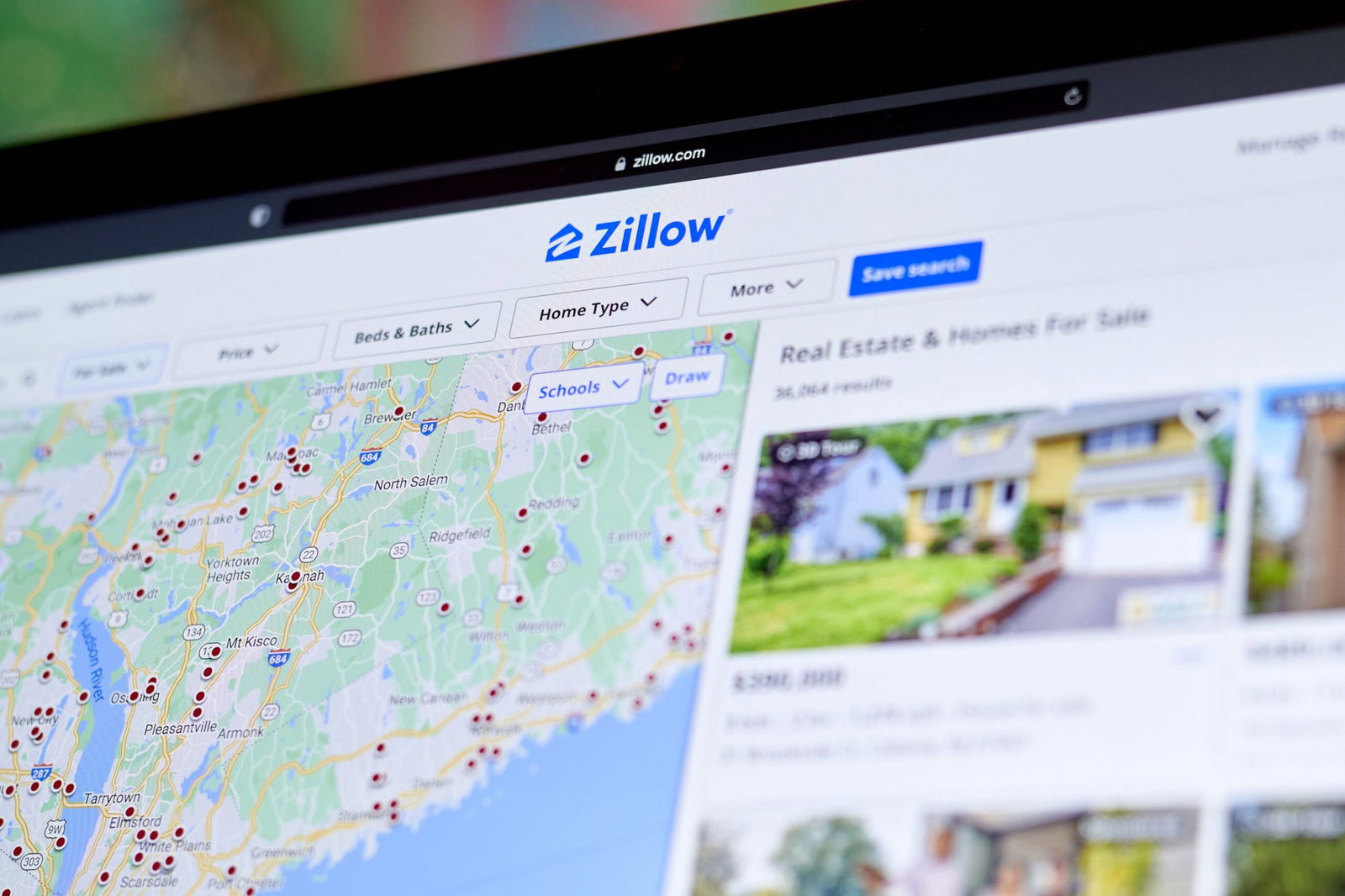 <i>Gabby Jones/Bloomberg/Getty Images via CNN Newsource</i><br/>Compass' lawsuit centers on a new Zillow rule mandating that any home listing marketed to consumers be posted on Zillow within 24 hours.