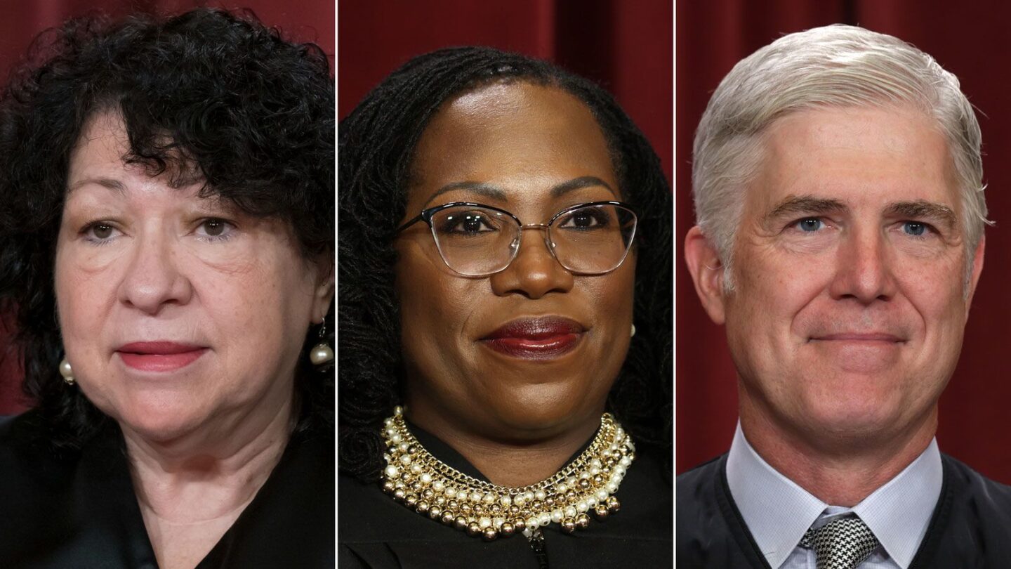 <i>Getty Images/AP via CNN Newsource</i><br/>Supreme Court justices Sonia Sotomayor