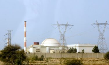 The reactor at the nuclear power plant in Bushehr