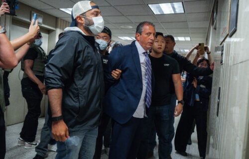 New York City Comptroller Brad Lander is placed under arrest by Immigration and Customs Enforcement (ICE) and FBI agents outside federal immigration court on Tuesday
