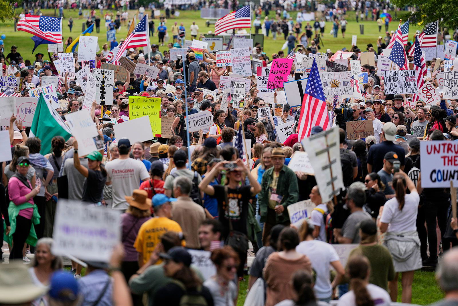 <i>George Walker IV/AP via CNN Newsource</i><br/>Elijah Millar is arrested by Metro Nashville Police Department officers after he allegedly brandished a gun and harassed demonstrators during a
