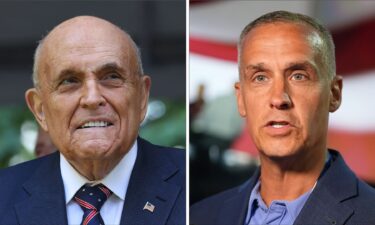 Former NYC Mayor Rudy Giuliani and political consultant Corey Lewandowski.