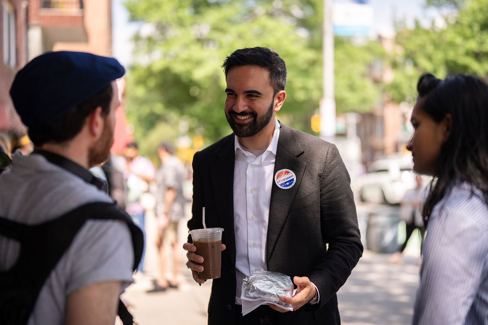 <i>Michael M. Santiago/Getty Images via CNN Newsource</i><br/>New York mayoral candidate Zohran Mamdani rides the subway as he prepares to head to Albany. He's served as a three-term state assemblyman representing parts of Queens.