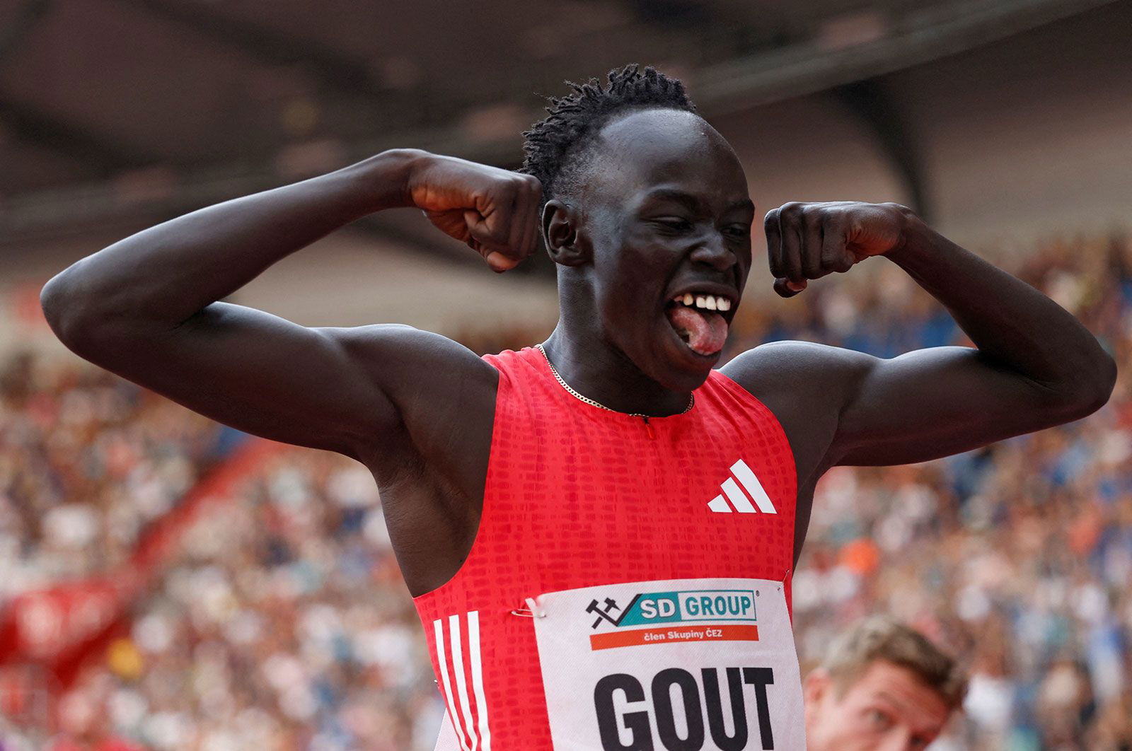 <i>David W Cerny/Reuters via CNN Newsource</i><br/>Gout Gout broke his own Australian 200m record at the Golden Spike meeting in Ostrava