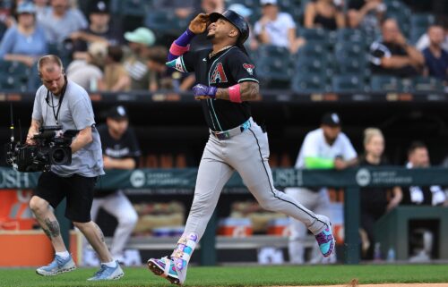 Marte hit a home run during the Diamondbacks' 4-1 win against the White Sox.