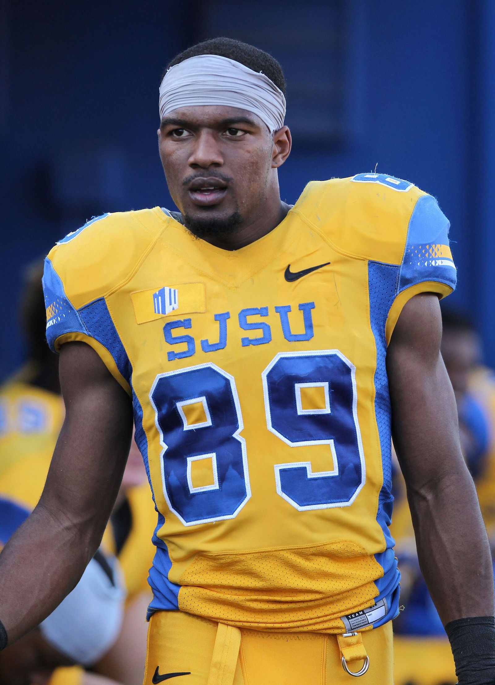 <i>Rob Holt/AP via CNN Newsource</i><br/>Chandler Jones was a wide receiver during his time at San José State.