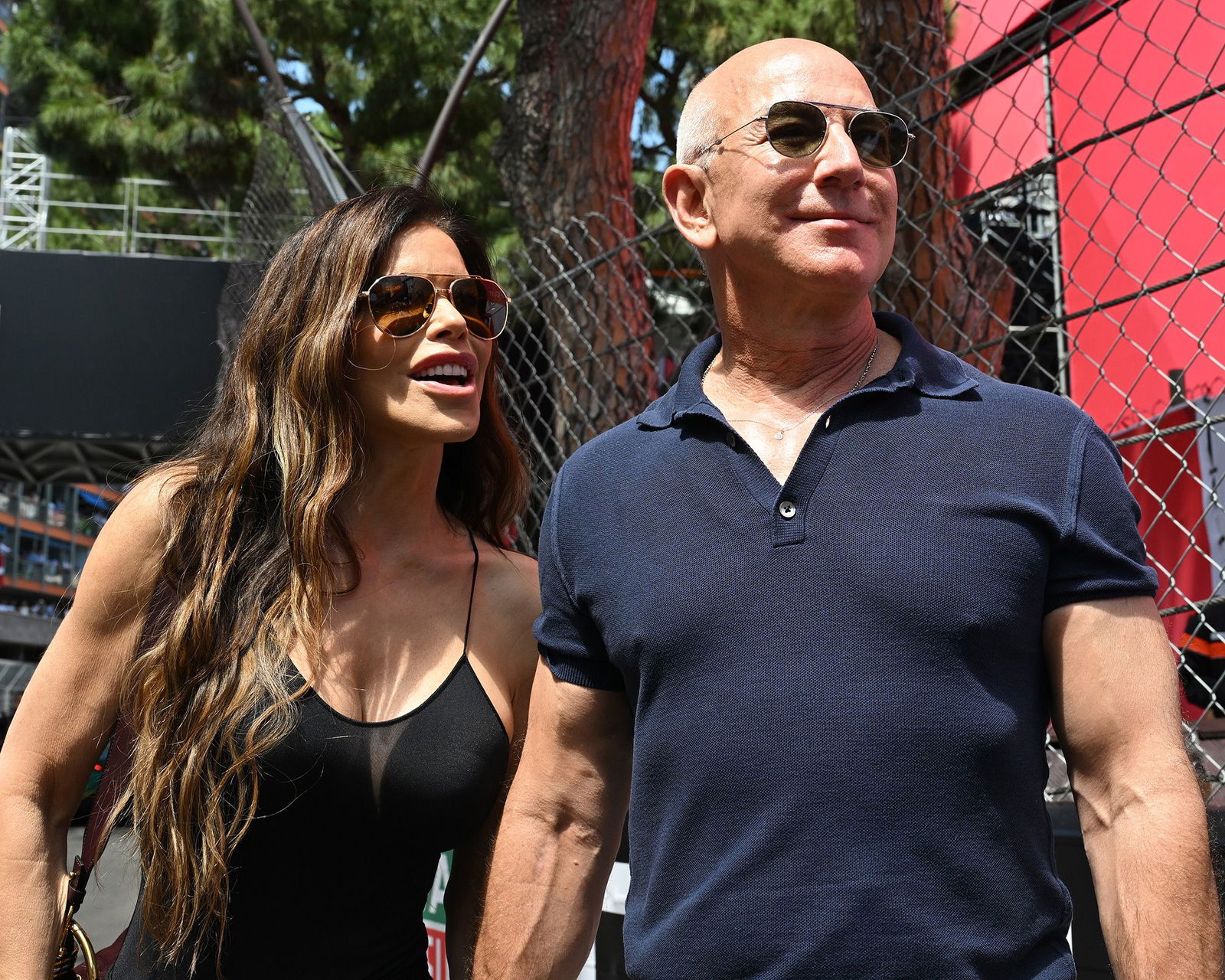 <i>Mark Sutton/Formula 1/Getty Images via CNN Newsource</i><br/>Jeff Bezos and Lauren Sánchez shown here at the F1 Grand Prix of Monaco