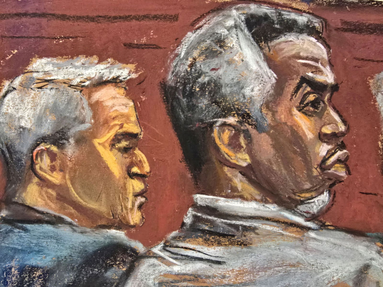 <i>Jane Rosenberg/Reuters via CNN Newsource</i><br/>Combs listens to the cross-examination of Casandra